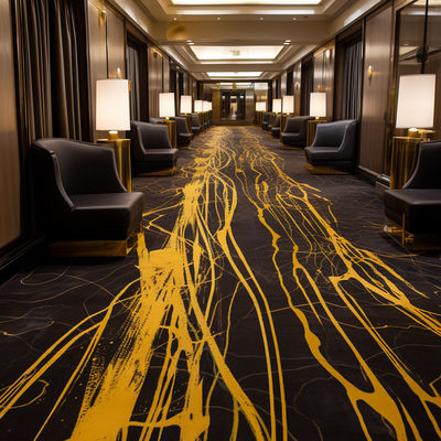 80% laine et 20% nylon salle de bal de luxe banquet tapis d'hôtel pour rénovation