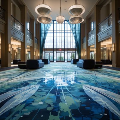 80% laine et 20% nylon salle de bal de luxe banquet tapis d'hôtel pour rénovation