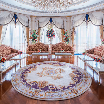 Tapis en laine à la main en soie pour salon salle à manger couloir villa
