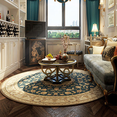 Tapis en laine à la main en soie pour salon salle à manger couloir villa