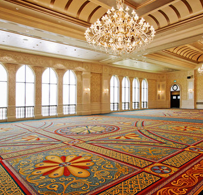 Tapis de soie artisanale antidérapant pour les couloirs des hôtels 5 étoiles et les chambres commerciales
