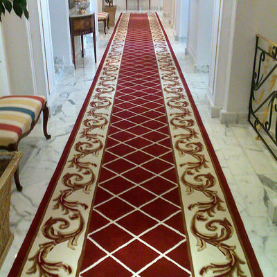 Tapis de soie artisanale antidérapant pour les couloirs des hôtels 5 étoiles et les chambres commerciales