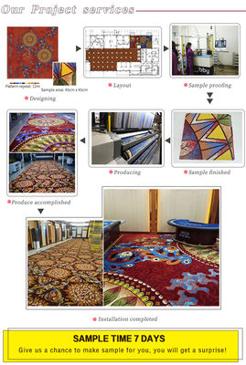 Plancher intérieur Luxe 5 étoiles Hôtel Lobby Tapis Moquette