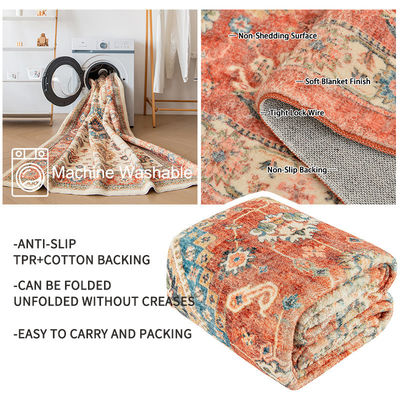 Tissu de chambre imprimé sur mesure en polyester tufté pour tapis de salon écologique
