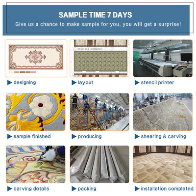 Chambre de séjour 5 étoiles Hôtel artisanal Tapis en peluche Hauteur de pile Design moderne Tapis Chambres