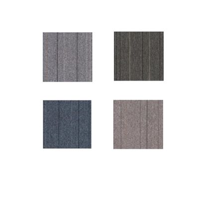 Carreaux de tapis de bureau à motif abstrait en PVC antidérapant pour salle de conférence 50x50