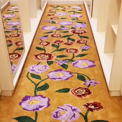 Modèle abstrait personnalisable Tapis de chambre d'hôtel Tapis mur à mur Tapis faits à la main Tapis en mousse