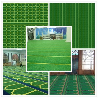 Tapis de prière de mosquée 100% acrylique solution tuftée à la main teinte revêtement de sol islamique