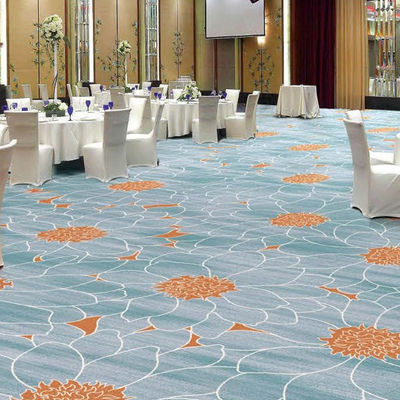 Plancher de l'hôtel 5 étoiles Design personnalisé Tapis Axminster avec matériel de support de jute / PP