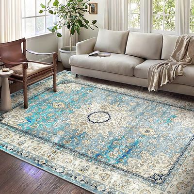 Tapis en mousse à mémoire de modèle abstrait populaire pour un espace de vie doux et confortable