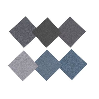 Abstract Pattern Pp Plancher en fibre Pvc Carreaux commerciaux de tapis 50X50 pour salle de réunion