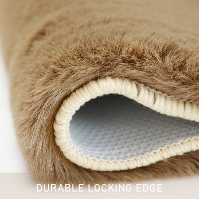 Tapis modernes faits à la main, tapis en tubes et faux tapis de lapin, tapis de salon sur mesure