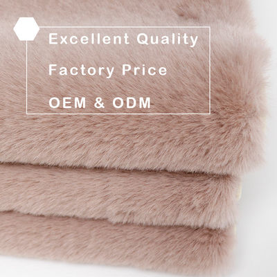 Abstract motif rose faux fourrure tapis de lapin doux longue pile tapis moelleux pour le salon