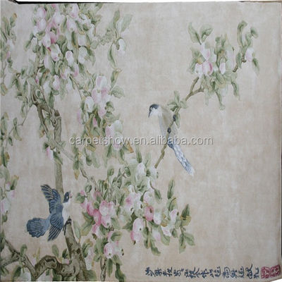 Ajoutez une touche de nature à votre maison avec notre tapis à motifs floraux sculptés à la main