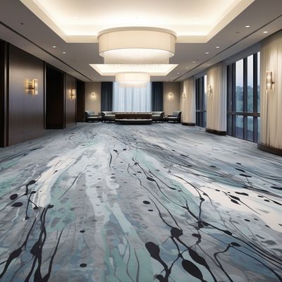 Corridor du hall de l'hôtel Rouleau de tapis à Silverstone Design imprimé pour un hôtel de luxe moderne