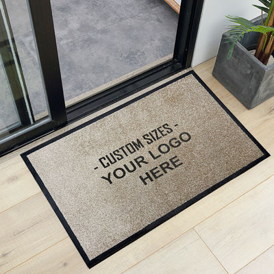 Tapis rectangulaire personnalisé anti-dérrapage en nylon imprimé pour l'entrée de l'hôtel Star