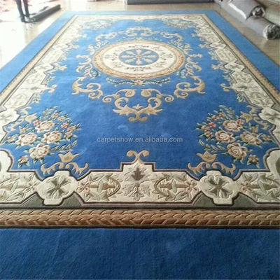 Tapis à motifs floraux rectangulaires 100% laine Acrylique Tufted Cut Pile 10 mm d'épaisseur pour la prière de salle de bain