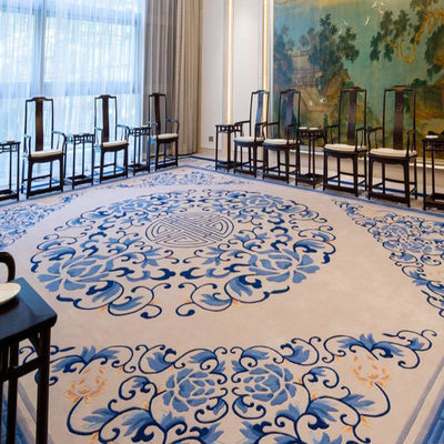 Tapis de salon à la main tapis de design de luxe sur mesure tapis en laine pour hall moderne