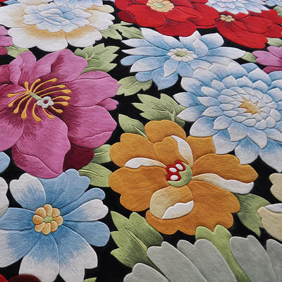 Salle de séjour Tapis faits à la main Tapis pour la maison avec un motif floral sur mesure