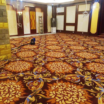 La machine à tapis de casino en laine de nylon de luxe sur mesure est faite de boucle de pile de bureau lavable