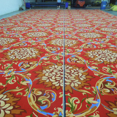 La machine à tapis de casino en laine de nylon de luxe sur mesure est faite de boucle de pile de bureau lavable