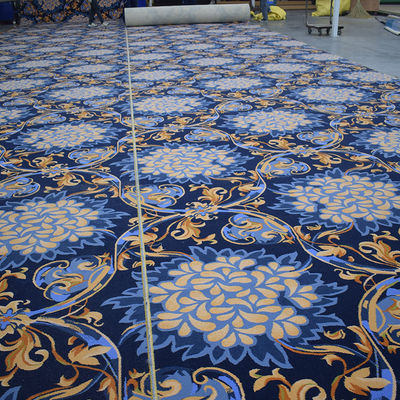 La machine à tapis de casino en laine de nylon de luxe sur mesure est faite de boucle de pile de bureau lavable