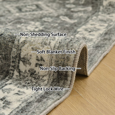 Tapis moelleux modernes faits à la main pour le salon Tapis moelleux imprimé nordique écologique