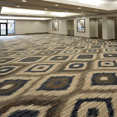 Chambre d'hôtel 100% Nylon Imprimé Broadloom Cut Pile Tapis d'hôtel de 4m/3.66m de largeur