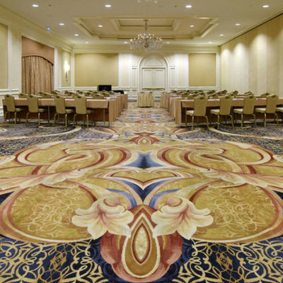 Rouleau de tapis imprimé sur mesure pour hôtels avec fond de pile moyenne et de jute