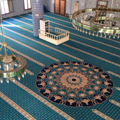 Rouleau de tapis imprimé sur mesure pour hôtels avec fond de pile moyenne et de jute