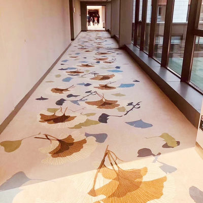 Rouleau de tapis imprimé sur mesure pour hôtels avec fond de pile moyenne et de jute