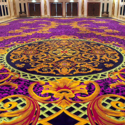 Tapis en or violet pour bâtiments commerciaux