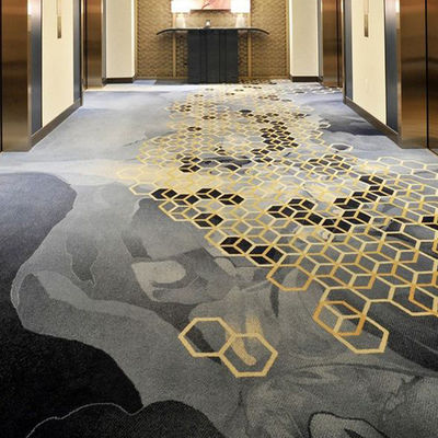 Tapis d'hôtel imprimé en nylon à pile moyenne pour couloirs personnalisés et revêtements de sol muraux