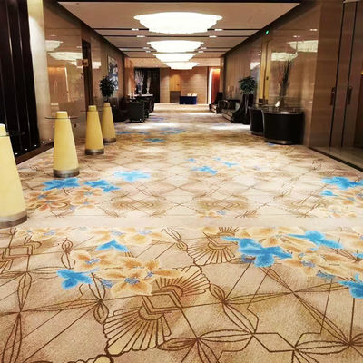 Tapis d'hôtel imprimé en nylon à pile moyenne pour couloirs personnalisés et revêtements de sol muraux