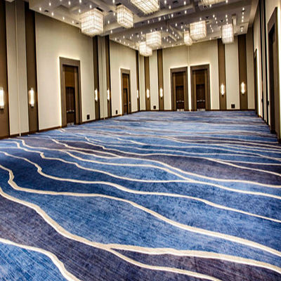 Tapis en nylon imprimé à fleurs pour couloir Tapis de style hôtel Luxe commercial