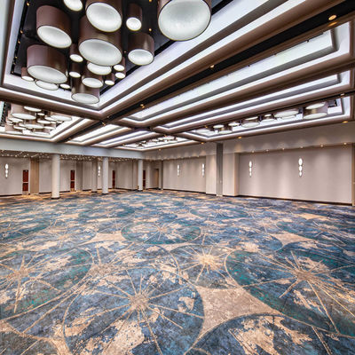 Tapis en nylon imprimé à fleurs pour couloir Tapis de style hôtel Luxe commercial