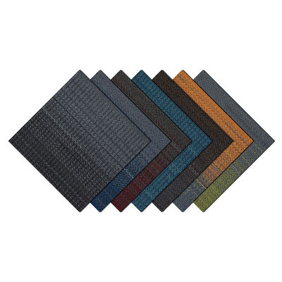 Carpet de bureau commercial Carreaux en nylon gris Carpet de sol carré à 550 g/m2 Poids de la pile