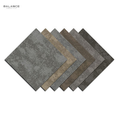 Pile de coupe Mulit niveau boucle Pile Construction Design moderne Carpet épais carreaux pour le bureau