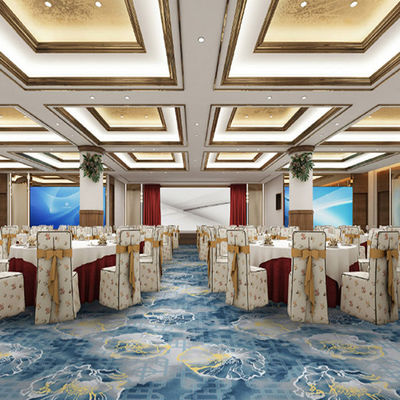 Décoration du hall du hall d'entrée de l'hôtel avec des tapis de sol imprimés modernes en vrac
