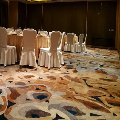 Tapis de sol de salle de banquet en laine grise moderne et en nylon pour les couloirs des chambres d'hôtel