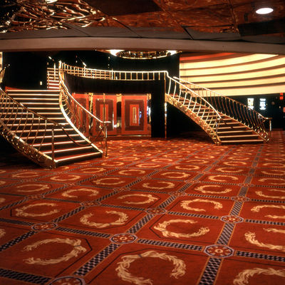 Design de tapis d'hôtel personnalisé paroi à paroi pour les planchers de couloirs ignifuges