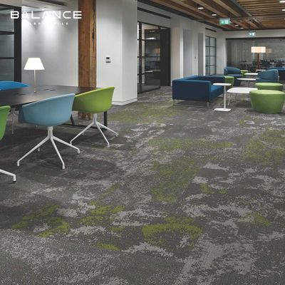 Pile moyenne couleurpoint insonorisée Cube lavable Salle de bureau Carpet commerciaux