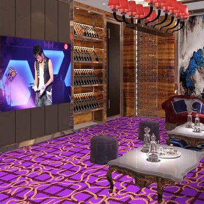 Tapis Axminster personnalisé ignifuge pour boîte de nuit en nylon et en laine