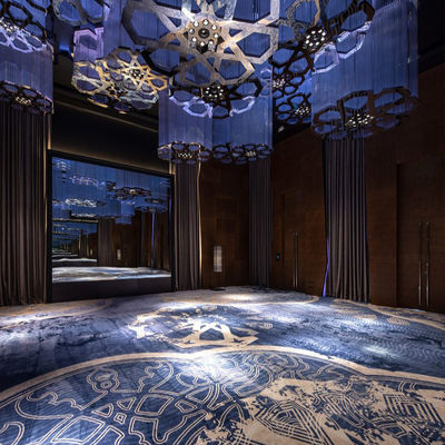 Tapis de soie en laine à la main pour les couloirs, décoration intérieure d'hôtel de luxe