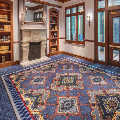 Tapis de soie en laine à la main pour les couloirs, décoration intérieure d'hôtel de luxe