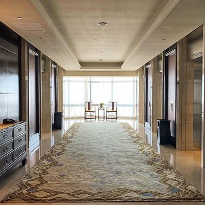 Tapis 3D à la main moelleux doux carré métrique laine et soie motif sur mesure pour hôtel de luxe