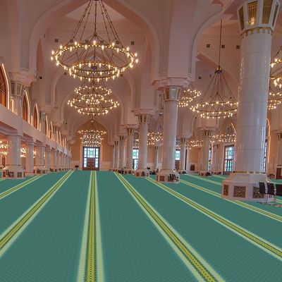 Ruloir de tapis de prière musulman sur mesure pour l'espace de prière de la mosquée