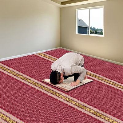 Ruloir de tapis de prière musulman sur mesure pour l'espace de prière de la mosquée