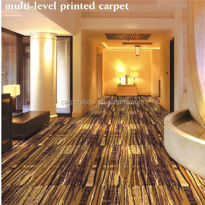 Couleur personnalisée Tapis imprimé en 100% nylon pour hôtels Salles de banquet Chambres à coucher PVC décoratif extérieur