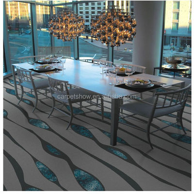 Hôtel salle de bains Nylon tapis imprimé en rouleau avec pile coupée et couloir carré